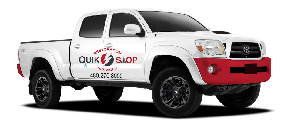 Quik Stop Restoration Pickup Truck with Logo